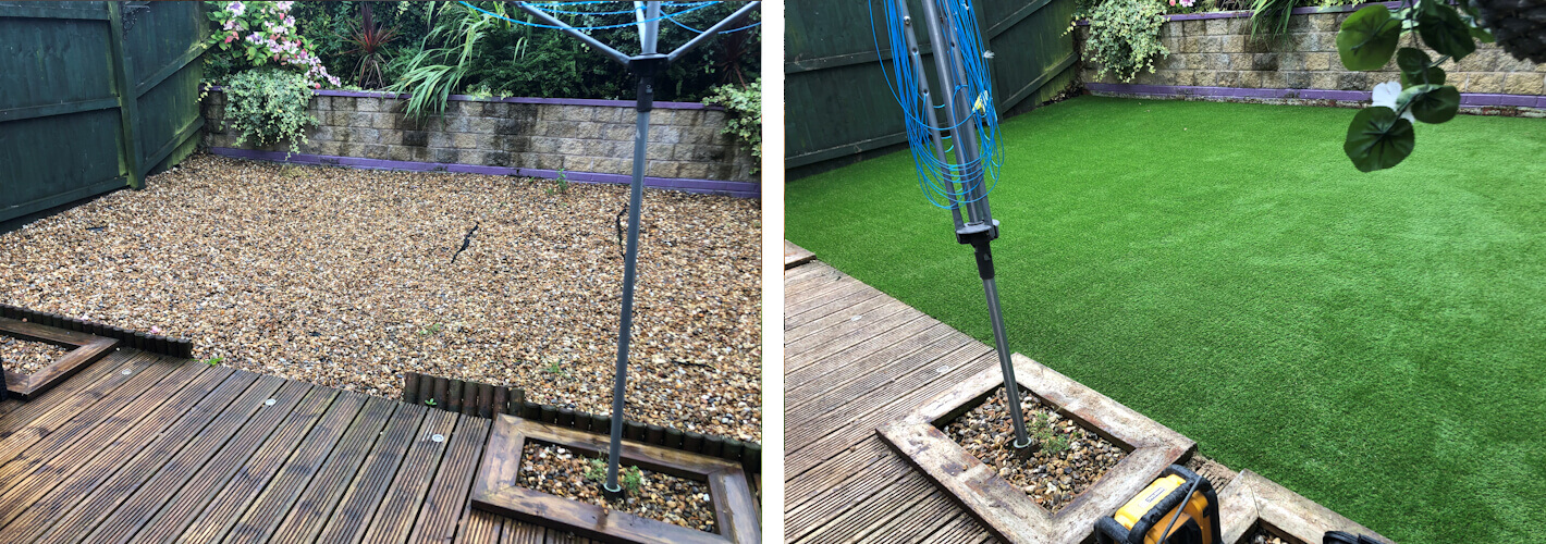 astroturf in your garden