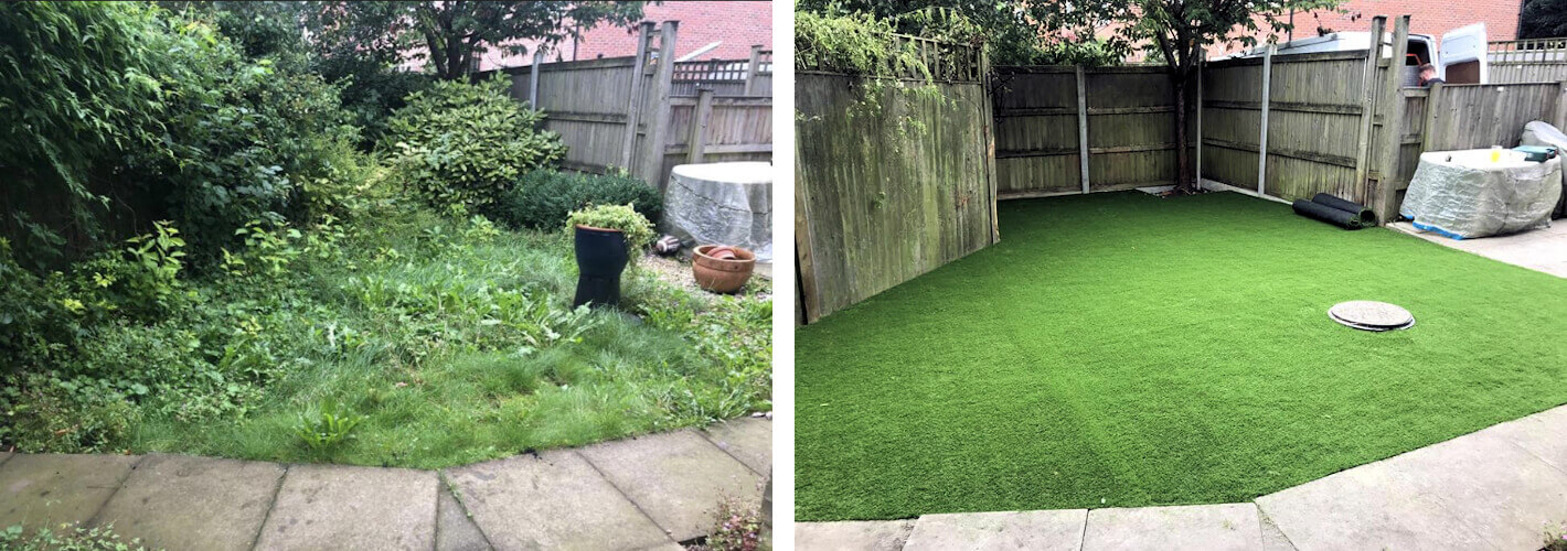 replace your grass with synthetic turf