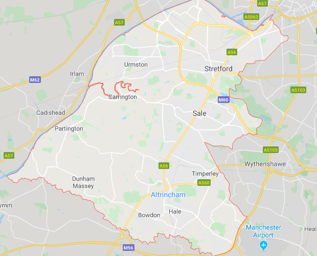 Map of Trafford
